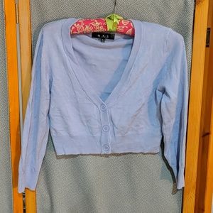 Cropped purple sweater